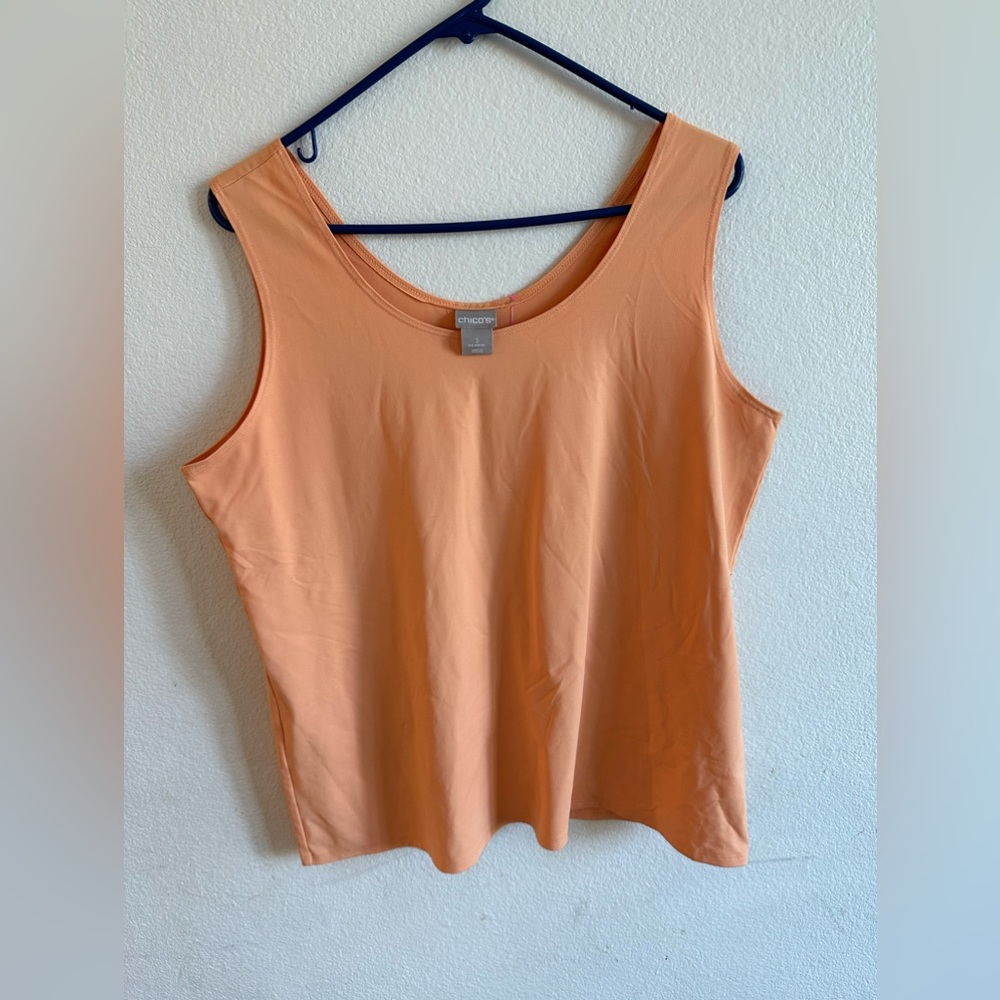 Chicos melon short sleeve blouse size XL